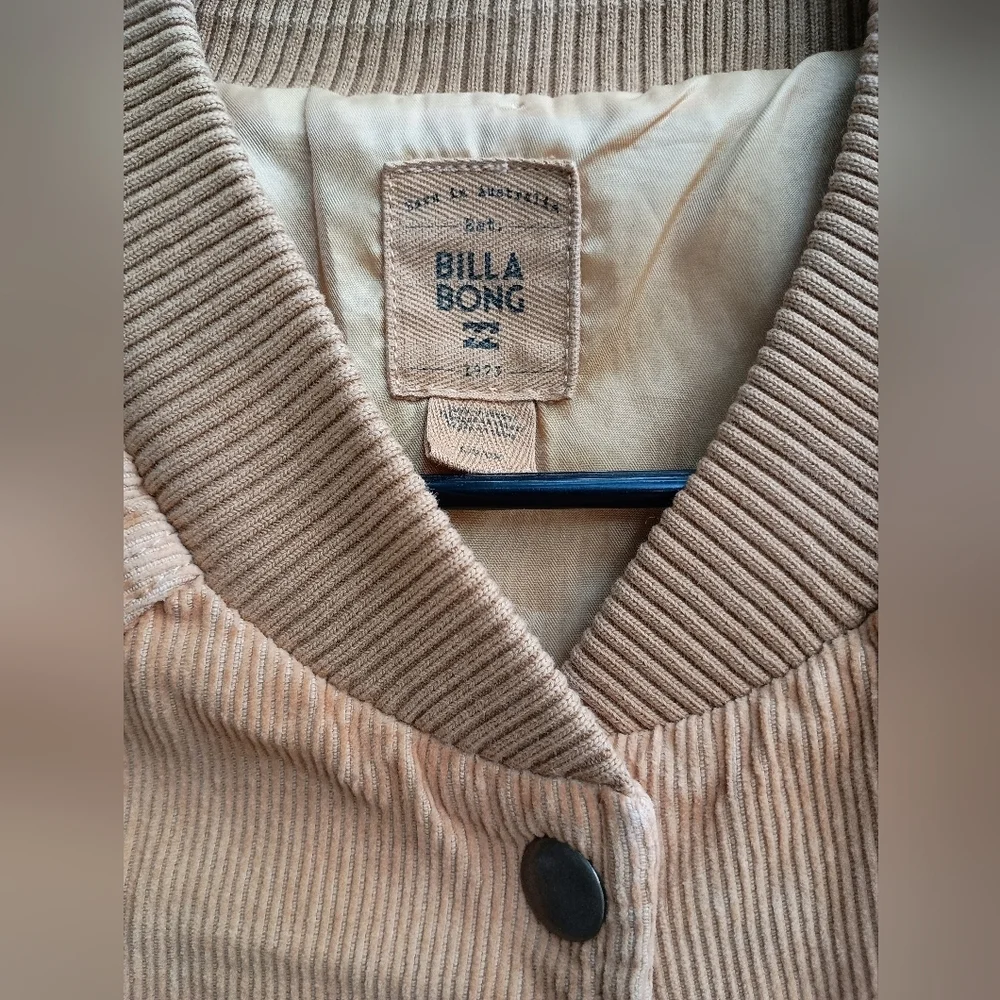 Billabong Women's Tan Corduroy Jacket_Small - Picture 3 of 10